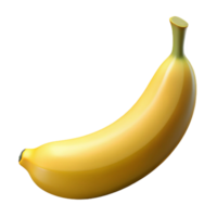 glorious iconic One large, ripe banana NO BACKGROUND with Transparent Background. png