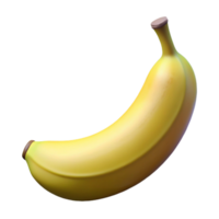 magnificent vintage One large, ripe banana NO BACKGROUND with Transparent Background. handcrafted png