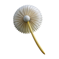serene quintessential Single dandelion seedhead NO BACKGROUND with Transparent Background. png