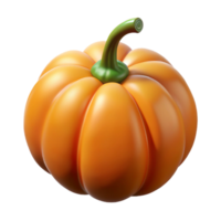 quintessential avant-garde Orange pumpkin with stem NO BACKGROUND with Transparent Background. artisan png
