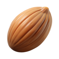 signature abstract Single almond, shelled. NO BACKGROUND with Transparent Background. authentic png