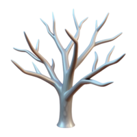 impressive standout Tree branch, bare, winter. NO BACKGROUND with Transparent Background. png