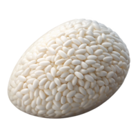 romantic breathtaking Single grain of rice, white. NO BACKGROUND with Transparent Background. handcrafted png