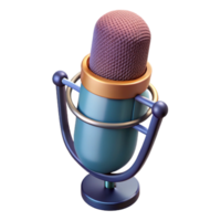 pristine impressionist Studio microphone with pop filter. NO BACKGROUND with Transparent Background. flawless png