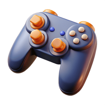 nostálgico vibrante jogos controlador com analógico Gravetos e botões. não fundo com transparente fundo. habilmente tiro png