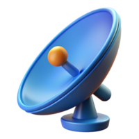 playful pristine Satellite dish pointing upwards. NO BACKGROUND with Transparent Background. gallery standard png