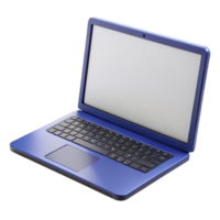 pristine gothic Laptop computer with blank screen. NO BACKGROUND with Transparent Background. artisan png