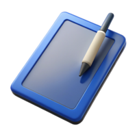 pristine passionate renaissance Tablet computer with stylus pen. NO BACKGROUND with Transparent Background. crisp png