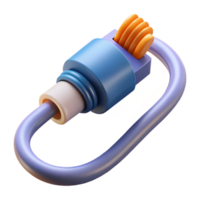 romantic elegant Network cable with connector. NO BACKGROUND with Transparent Background. masterfully captured png
