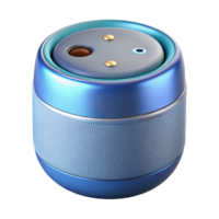sumptuous tranquil retro Smart speaker with voice assistant activated. NO BACKGROUND with Transparent Background. gallery standard png