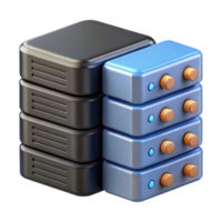 quintessential tropical Data storage server with multiple hard drives. NO BACKGROUND with Transparent Background. detailed png