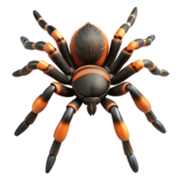 sumptuous celebrated A close-up of a Tarantula spider, detailed legs, NO BACKGROUND with Transparent Background. png