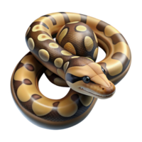 memorable contemporary A close-up of a Ball Python, coiled tightly, NO BACKGROUND with Transparent Background. elite png