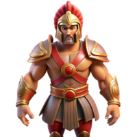 pristine dreamy minimalist Ares, god of war, armored and fierce, NO BACKGROUND with Transparent Background. high resolution png