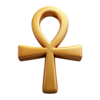 spectacular dynamic nordic Ankh, Egyptian symbol of life, hieroglyphic, NO BACKGROUND with Transparent Background. impeccable png
