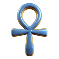 radiant unparalleled Ankh, Egyptian symbol of life, hieroglyphic, NO BACKGROUND with Transparent Background. png
