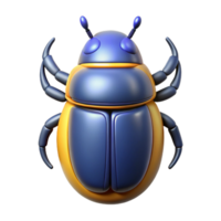 standout classic Scarab beetle, Egyptian symbol of rebirth. NO BACKGROUND with Transparent Background. fine detail png
