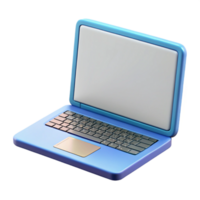nostalgic captivating Laptop with blank screen NO BACKGROUND with Transparent Background. authentic png