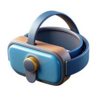 pristine whimsical impressionist Virtual Reality headset NO BACKGROUND with Transparent Background. masterfully captured png