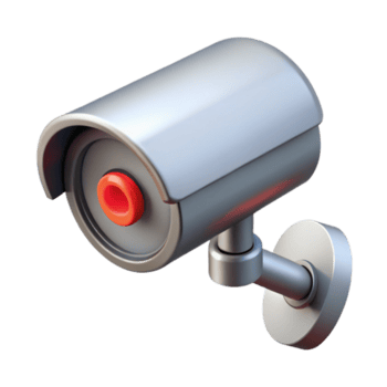 nostalgisk hypnotisk säkerhet kamera med blinkning röd ljus Nej bakgrund med transparent bakgrund. hög upplösning png