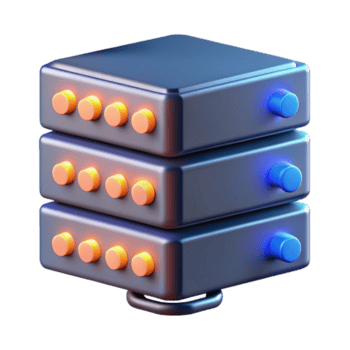 suntuoso brincalhão clássico servidor prateleira com piscando luzes não fundo com transparente fundo. feito à mão png