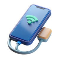mesmerizing contemporary Smartphone charging wirelessly NO BACKGROUND with Transparent Background. genuine png