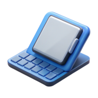 alegre impressionante tábua computador com teclado em anexo não fundo com transparente fundo. feito à mão png
