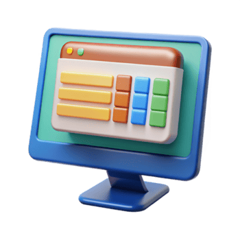 gorgeous unforgettable Computer monitor displaying a spreadsheet NO BACKGROUND with Transparent Background. png