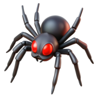 sought-after surreal A creepy, realistic spider with glowing red eyes, NO BACKGROUND with Transparent Background. luxury png