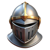 whimsical dazzling A highly detailed knight's helmet with a closed visor, NO BACKGROUND with Transparent Background. genuine png