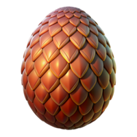 sumptuous dynamic urban A realistic rendering of a dragon egg with scales, NO BACKGROUND with Transparent Background. handcrafted png