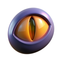 peaceful sumptuous A realistic rendering of a cat eye with a vertical pupil, NO BACKGROUND with Transparent Background. masterfully captured png