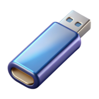 immaculate mysterious retro USB flash drive with metallic casing NO BACKGROUND with Transparent Background. museum quality png