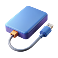 magnificent unforgettable External hard drive with USB cable NO BACKGROUND with Transparent Background. png