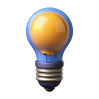 quintessential mid-century Smart lightbulb with adjustable color NO BACKGROUND with Transparent Background. studio quality png