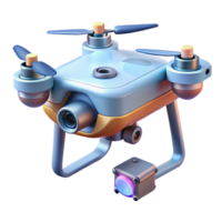 memorable baroque Drone with camera attached NO BACKGROUND with Transparent Background. perfect clarity png