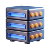 nostalgic mesmerizing Server rack with blinking lights NO BACKGROUND with Transparent Background. top-tier png