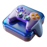 impressive timeless Gaming console with controller NO BACKGROUND with Transparent Background. png