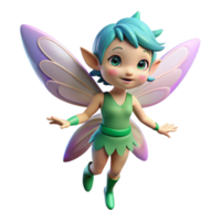 timeless industrial A playful pixie with shimmering wings. NO BACKGROUND with Transparent Background. top-tier png