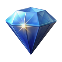 herrlich industriell ein einzel, funkelnd Diamant mit magisch Eigenschaften. Nein Hintergrund mit transparent Hintergrund. Studio Qualität png