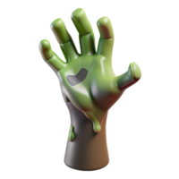 glorious exceptional A single, decaying zombie hand reaching upwards. NO BACKGROUND with Transparent Background. png