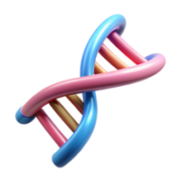 intense beautiful A DNA double helix, scientifically accurate, NO BACKGROUND with Transparent Background. crisp png