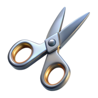 mysterious striking A pair of scissors, sharp and metallic, NO BACKGROUND with Transparent Background. authentic png