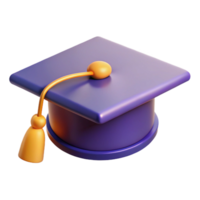 serene mid-century A graduation cap with a tassel, NO BACKGROUND with Transparent Background. artisan png