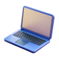 pristine quintessential A laptop computer, open and displaying a blank screen, NO BACKGROUND with Transparent Background. png
