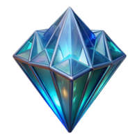 romantic majestic Alien crystal with glowing facets and intricate patterns. NO BACKGROUND with Transparent Background. studio quality png