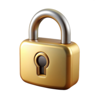serene sought-after Lock, padlock, brass, NO BACKGROUND with Transparent Background. png