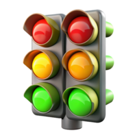 striking creative Traffic light, red, green, yellow, NO BACKGROUND with Transparent Background. top-tier png