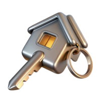 striking quintessential Key, metal, house key, NO BACKGROUND with Transparent Background. png