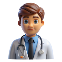 quintessential rustic Doctor, stethoscope, serious expression, NO BACKGROUND with Transparent Background. genuine png